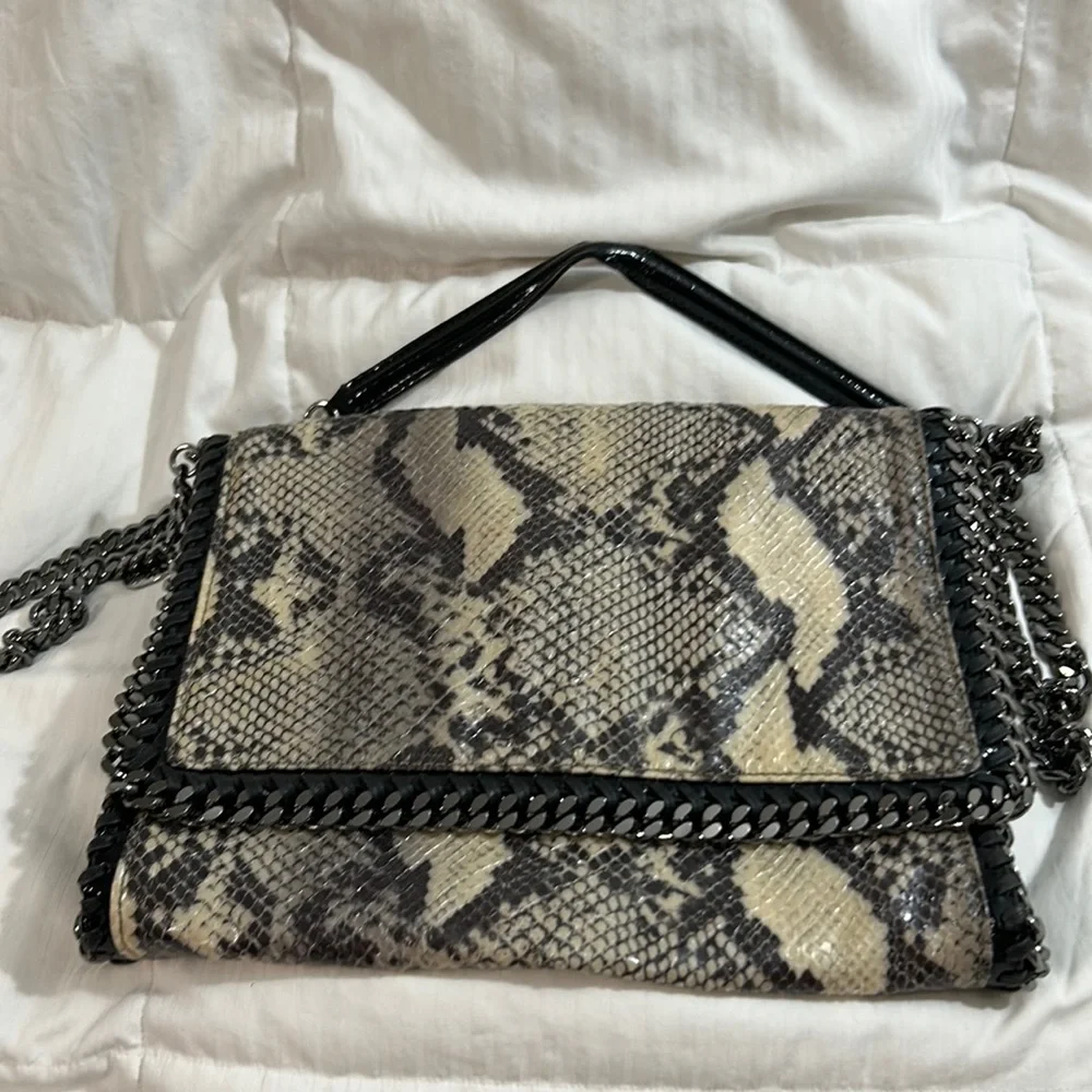 Stella McCartney Falabella Faux Python Bag - Picture 1 of 10